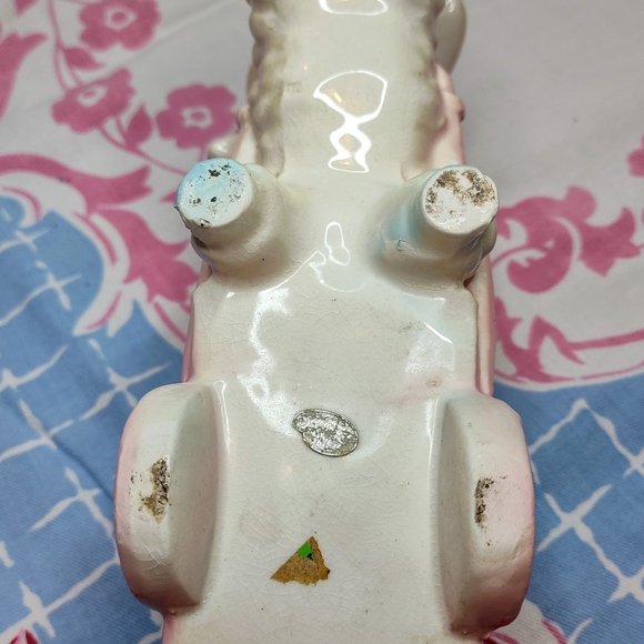 National Potteriest Antique Ceramic Glazed Lamb Pottery - Picture 5 of 6